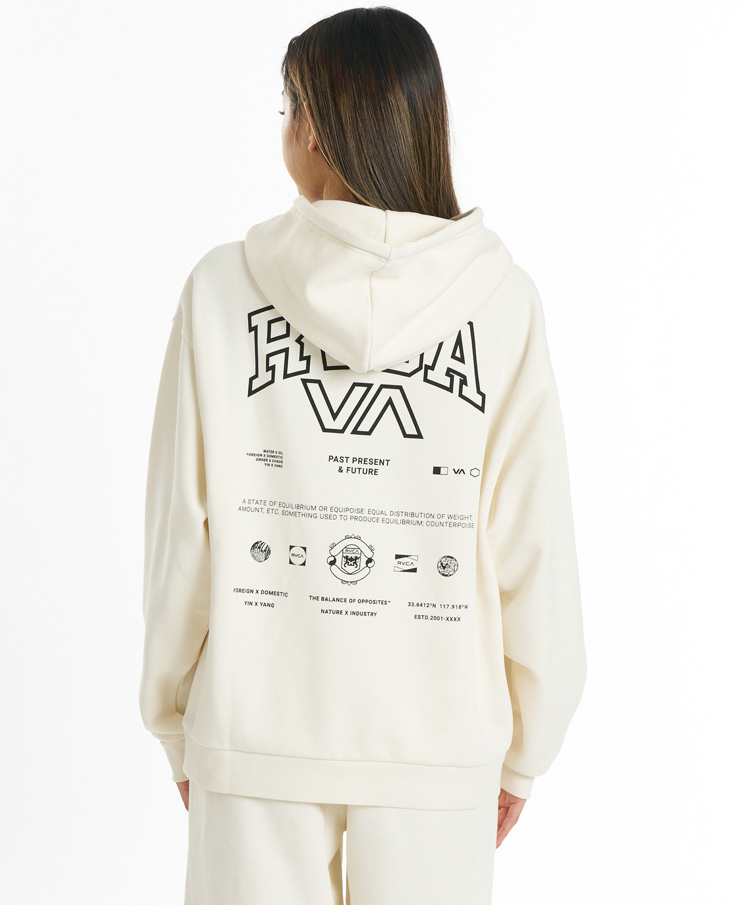 RVCA ルーカ ジップアップ パーカー フーディー レディース 裏起毛 ALL