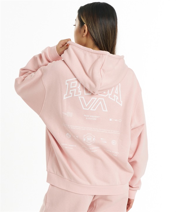 RVCA ルーカ ジップアップ パーカー フーディー レディース 裏起毛 ALL ARCH ZIP HOODIE BG044012