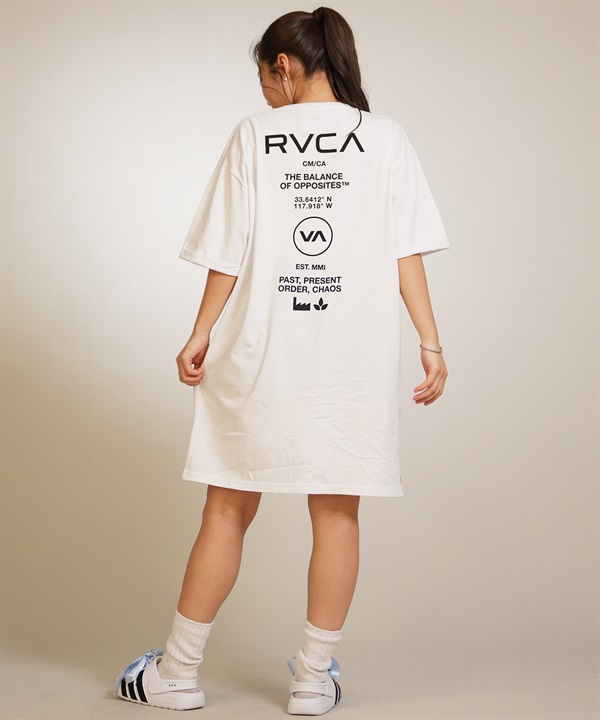 RVCA ルーカ ワンピース レディース バックプリント LOOSE FIT SS LOGO DRESS BG043355