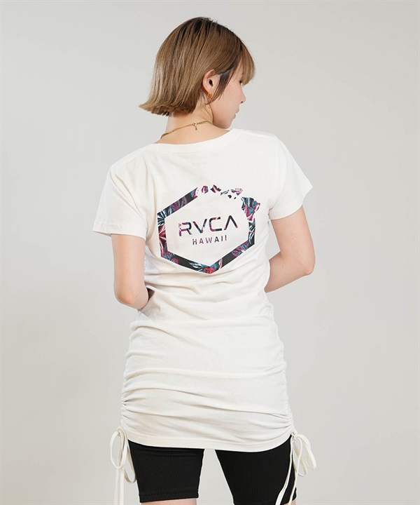 RVCA ルーカ ワンピース レディース ミニ丈 HEX HAWAII TEE OP BG04C365