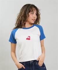 RVCA ルーカ 半袖 Tシャツ レディース クロップド丈 ショート丈 ROAM RAGLAN CROPPED BABY TEE BG043204(REL-S)