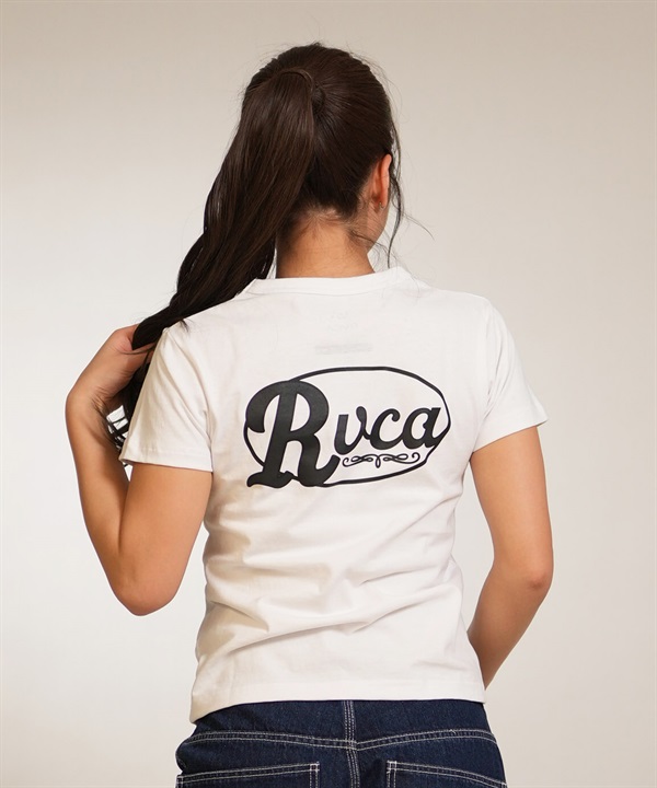 RVCA ルーカ 半袖 Tシャツ レディース ロゴ CORRAL SS BABY TEE BG043207
