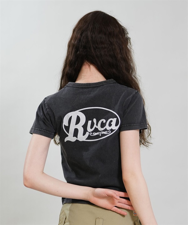 RVCA ルーカ 半袖 Tシャツ レディース ロゴ CORRAL SS BABY TEE BG043207