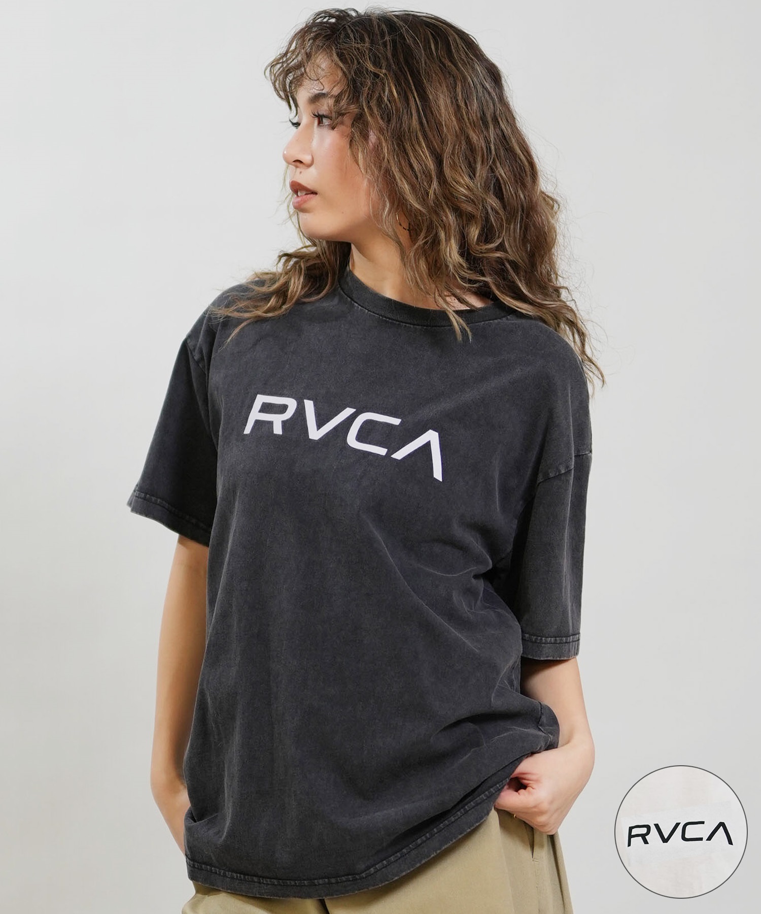 RVCA ルーカ 半袖 Tシャツ レディース BIG RVCA LOOSE FIT SS TEE BG043209(KVCW-S)