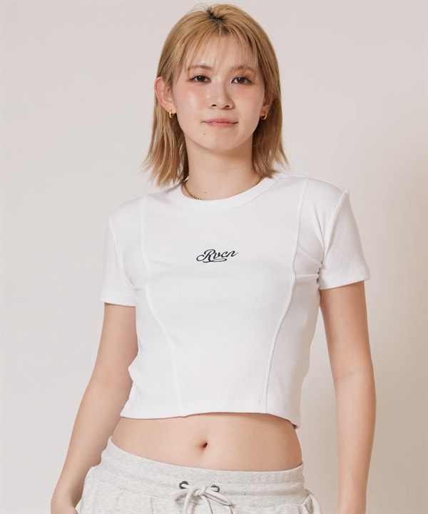 RVCA ルーカ 半袖 Tシャツ レディース クロップド丈 ショート丈 RVCA SS BABY TEE BG043211