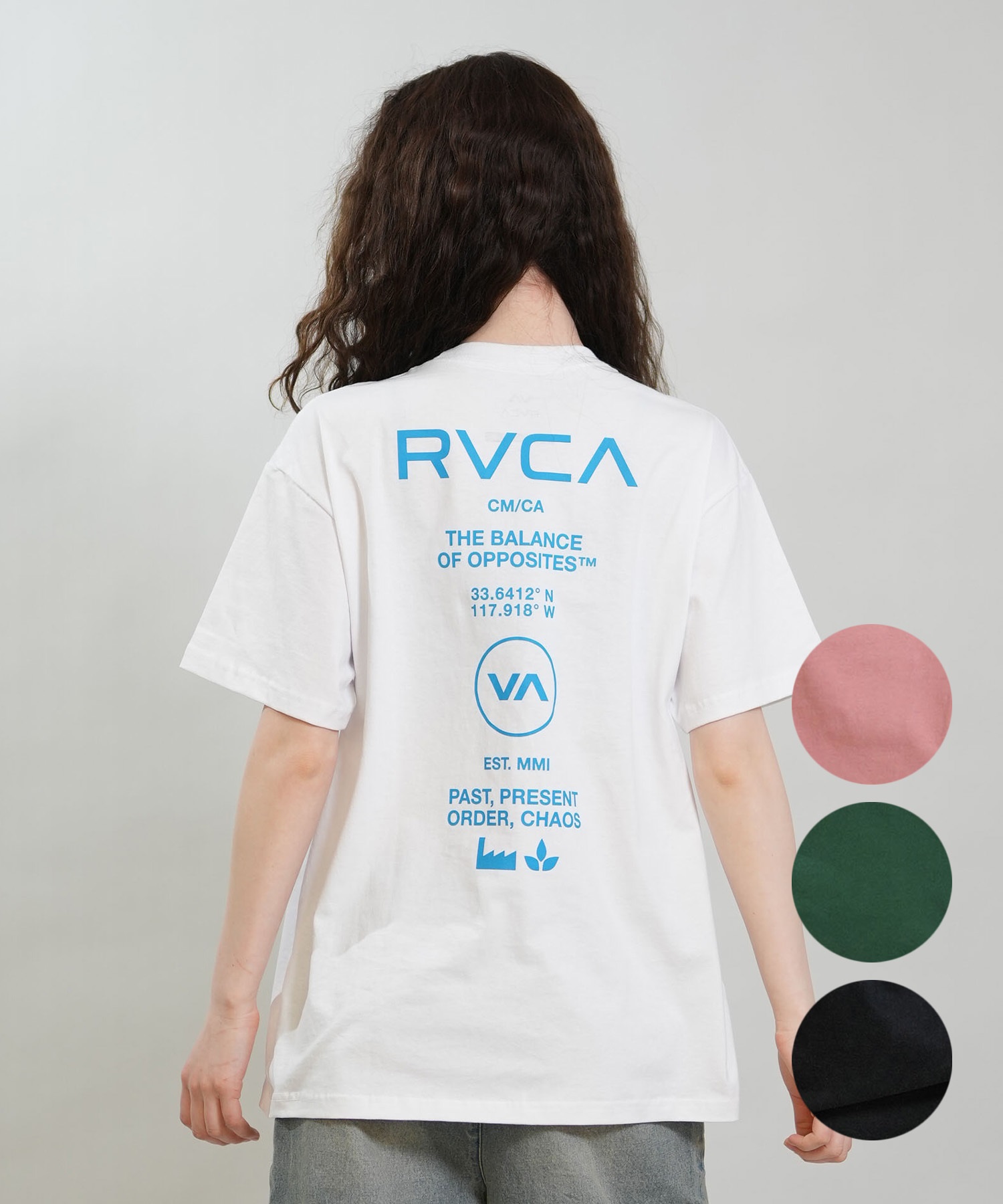 rvca レディース surf サーフ  tシャツ RVCA ルーカ 半袖 Tシャツ レディース バックプリント SOUVENIR LOOSE