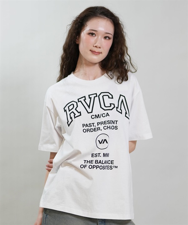 RVCA ルーカ 半袖 Tシャツ レディース ロゴ SOUVENIR LOGO LOOSE FIT T BG043215
