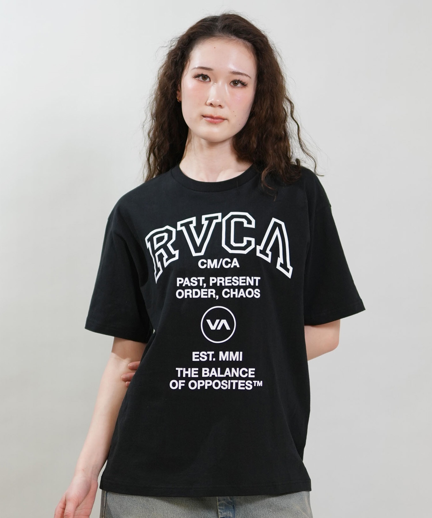 RVCA ルーカ 半袖 Tシャツ レディース ロゴ SOUVENIR LOGO LOOSE FIT T