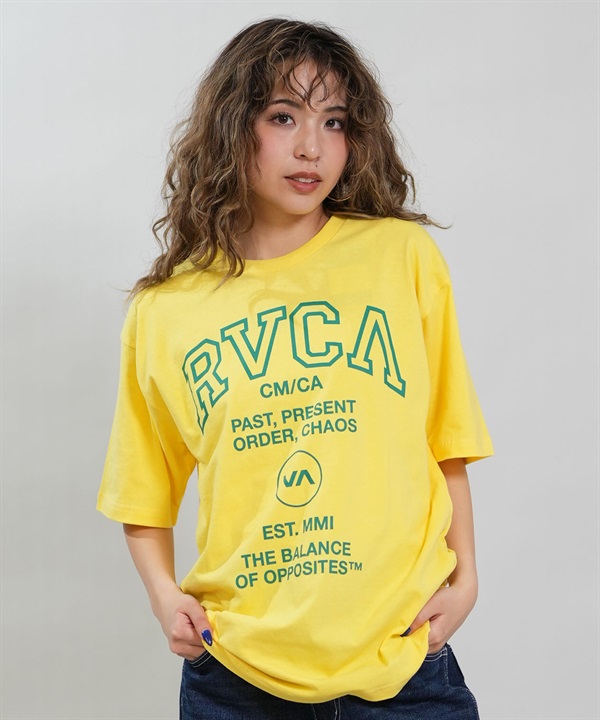 RVCA ルーカ 半袖 Tシャツ レディース ロゴ SOUVENIR LOGO LOOSE FIT T BG043215