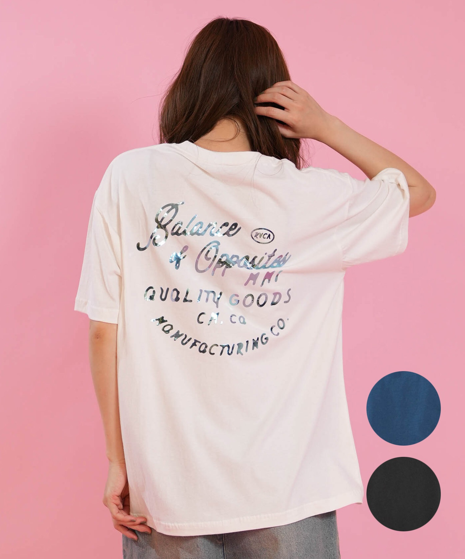RVCA ルーカ 半袖 Tシャツ レディース バックプリント FOIL PRINT LOSE