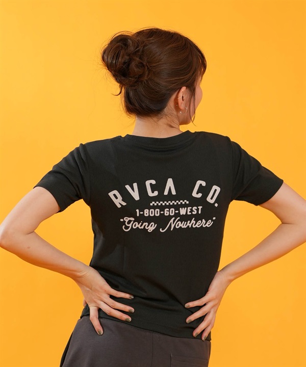 RVCA ルーカ 半袖 Tシャツ レディース クロップド丈 ショート丈 GOING NOWHERE BABY FIT T BG04C217