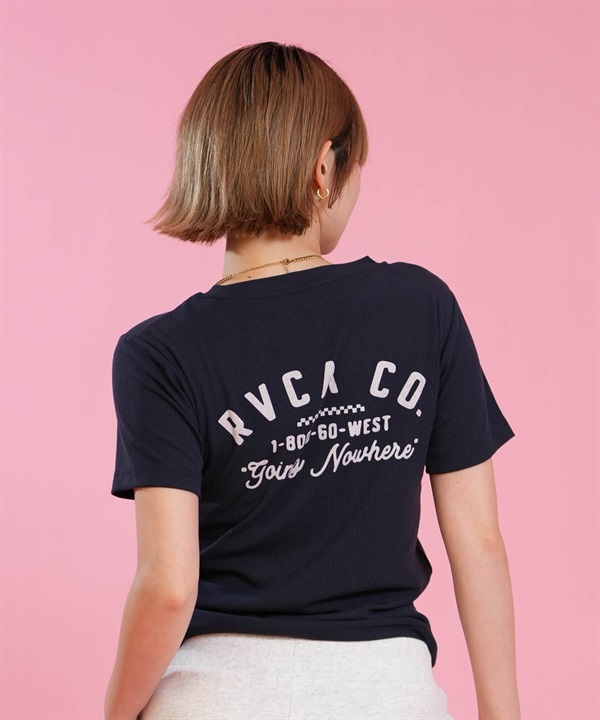 RVCA ルーカ 半袖 Tシャツ レディース クロップド丈 ショート丈 GOING NOWHERE BABY FIT T BG04C217