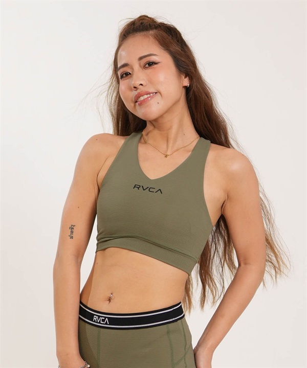 RVCA ルーカ ブラトップ レディース スポーツブラ 水陸両用 セットアップ対応 BACK JQ BRA BG043871 UT
