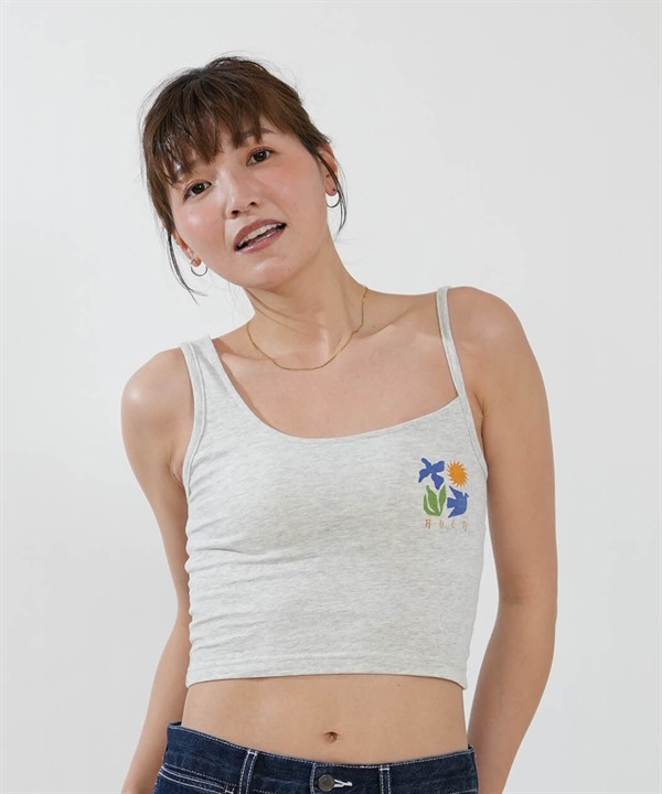 RVCA ルーカ タンクトップ レディース クロップド丈 ショート丈 PEACE GOOD DAY TT BG04C363
