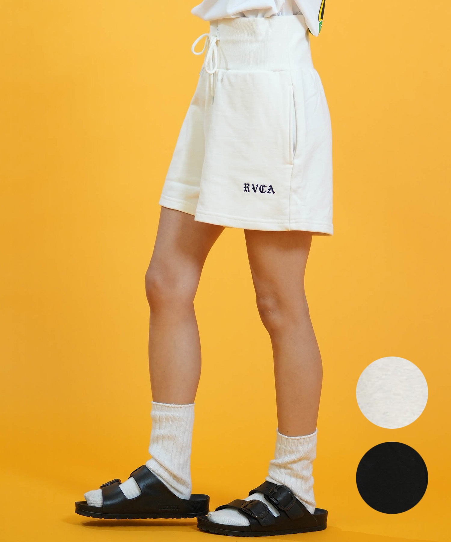 RVCA ルーカ ハーフパンツ ショートパンツ レディース ハイウエスト WEAT HIGH WEST WALK SHORTS BG043605(HWT-S)