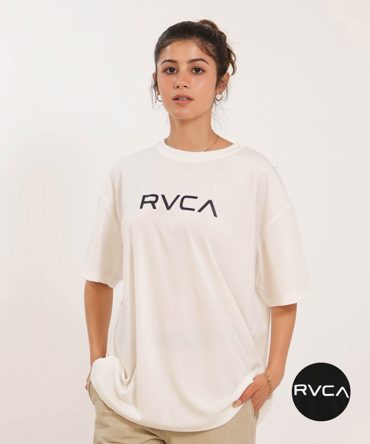 RVCA ルーカ 水着 ラッシュガード 半袖 Tシャツ レディース UVカット