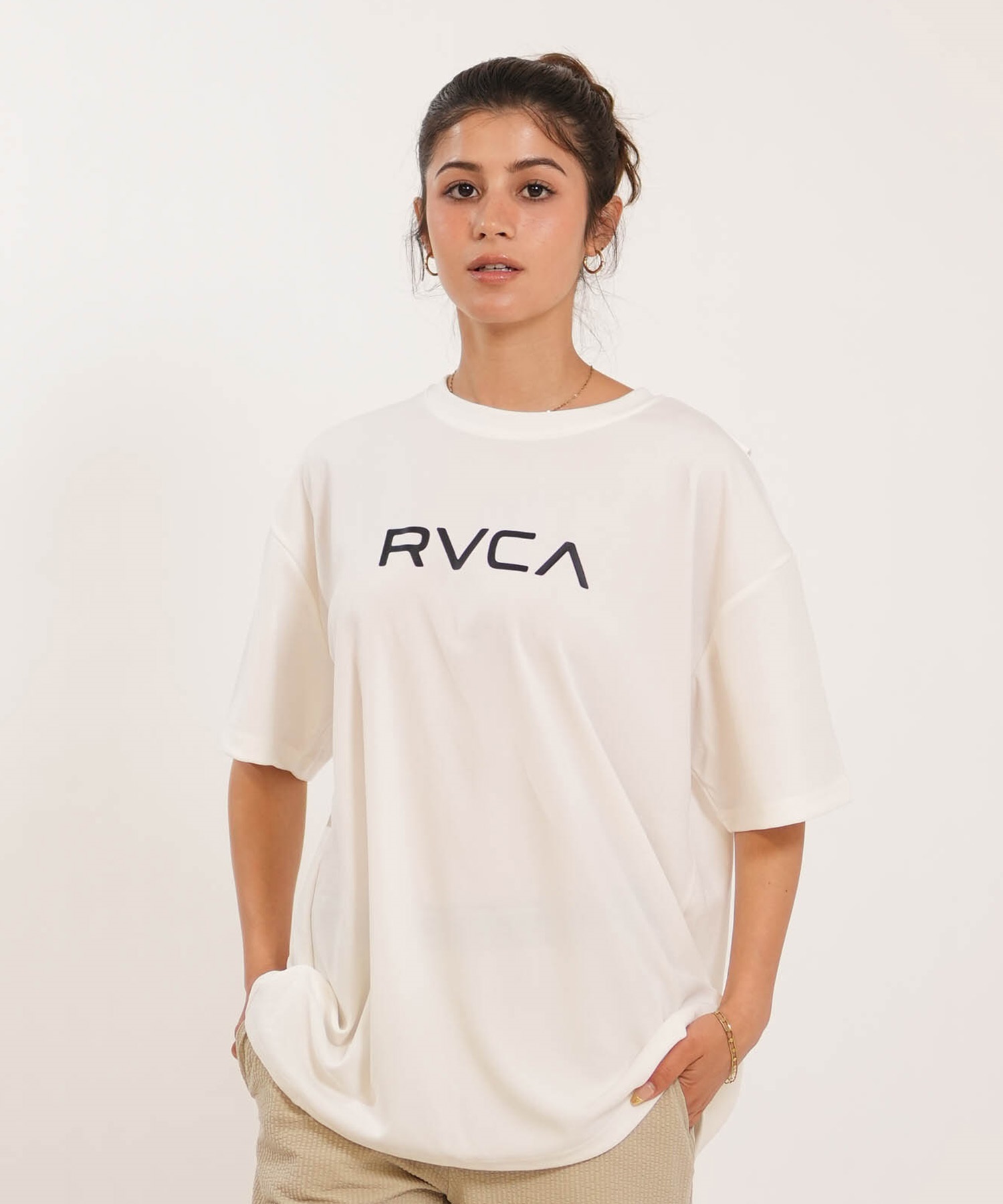 RVCA ルーカ 水着 ラッシュガード 半袖 Tシャツ レディース UVカット
