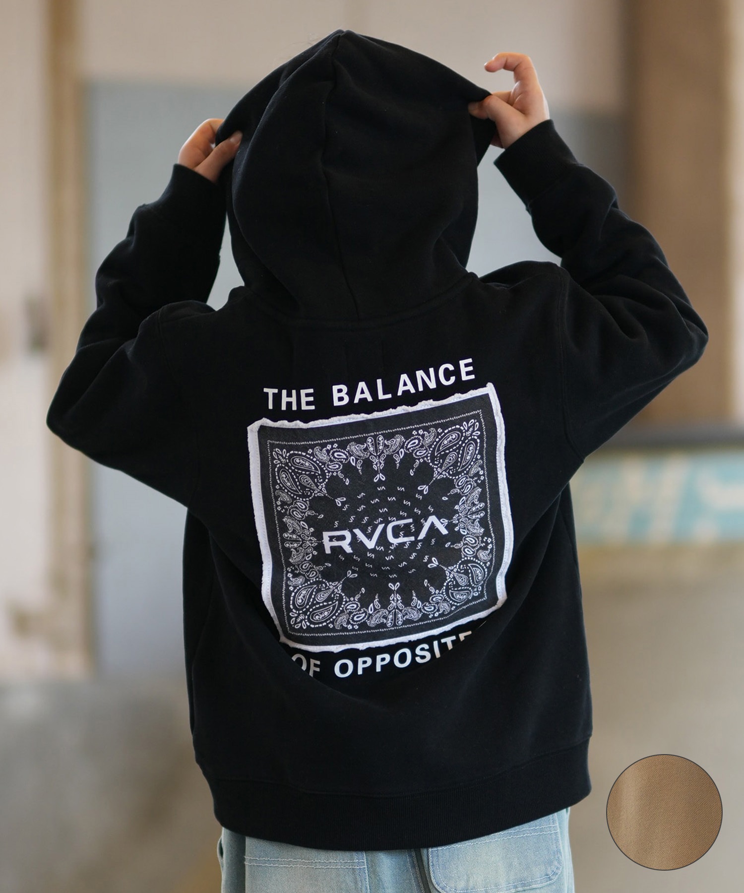 RVCA ルーカ プルオーバー パーカー フーディー キッズ 子供 バンダナ