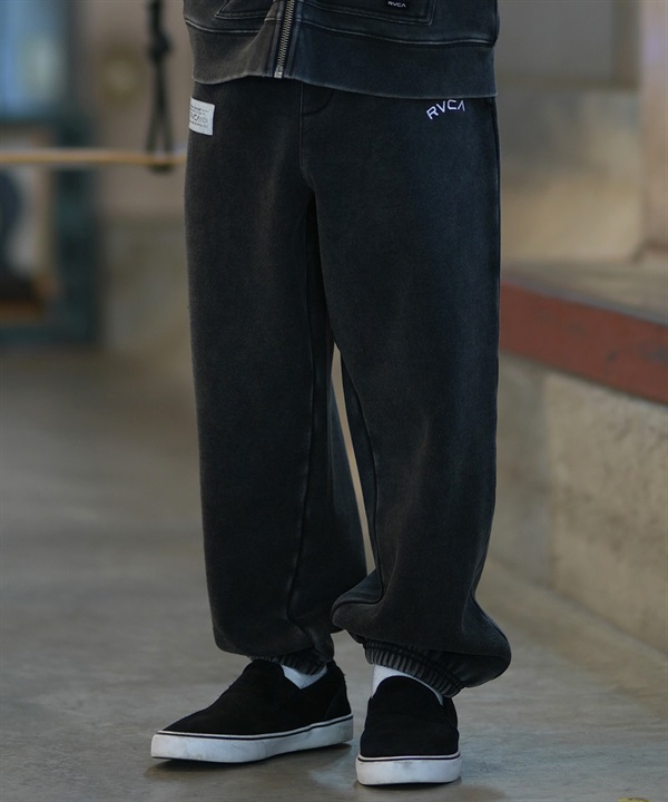 RVCA ルーカ ロングパンツ キッズ 子供 スウェットパンツ ウエストゴム 裾リブ 撥水 セットアップ対応 BG046700