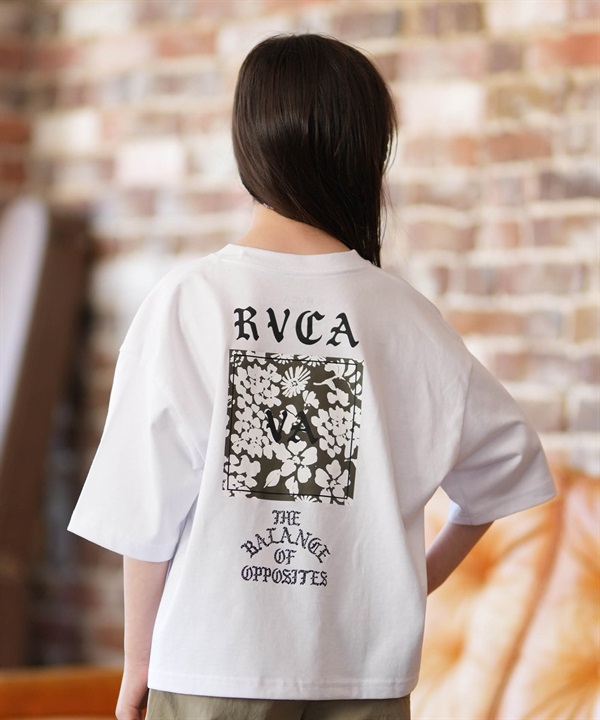 RVCA ルーカ 半袖 Tシャツ キッズ ジュニア 子供 クロップド丈 OLD E BOX RVCA BG045204