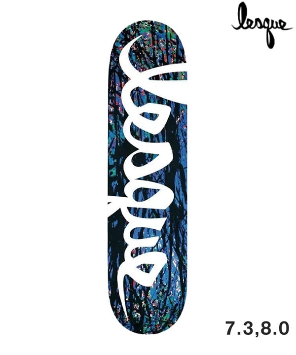 LESQUE レスケ スケートボード デッキ 7.3inch 8.0inch やまなみ工房 KOTOKI KAWANAKA BLUE