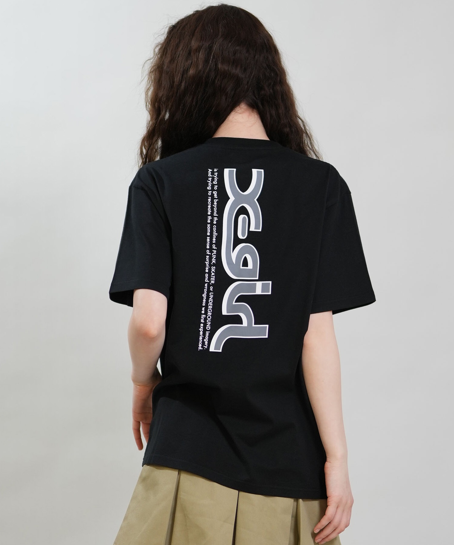 X-GIRL エックスガール 半袖 Tシャツ レディース バックプリント