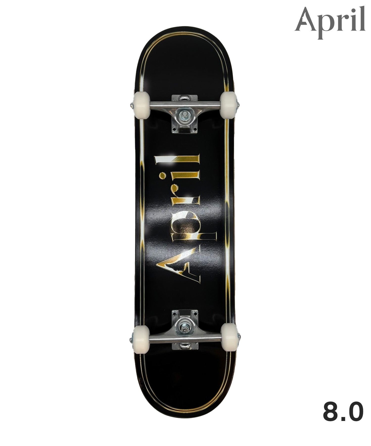 APRIL エープリル GOLD BLACK OG LOGO スケートボード コンプリート