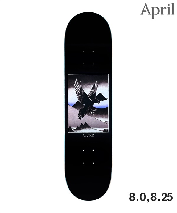 APRIL エープリル スケートボード デッキ 8inch 8.25inch KAI KISHI YATAGARASU