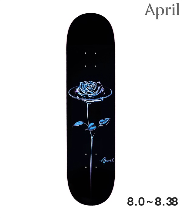 APRIL エープリル スケートボード デッキ 8inch ~ 8.5inch CHROME ROSE BLACK