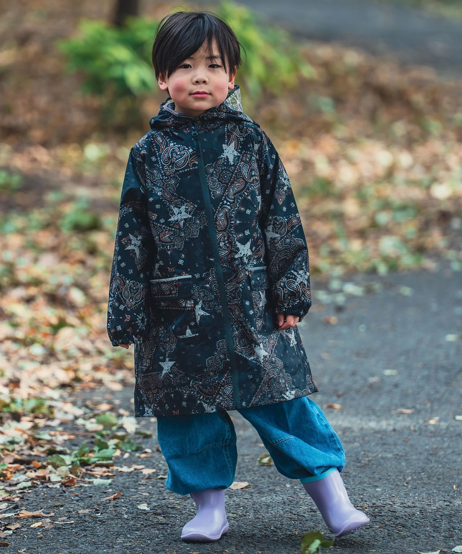 KiU キウ レインコート ポンチョ キッズ ジュニア 子供 ランドセル対応