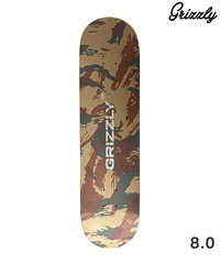 GRIZZLY グリズリー BRUSH CAMO スケートボード デッキ 8 初心者