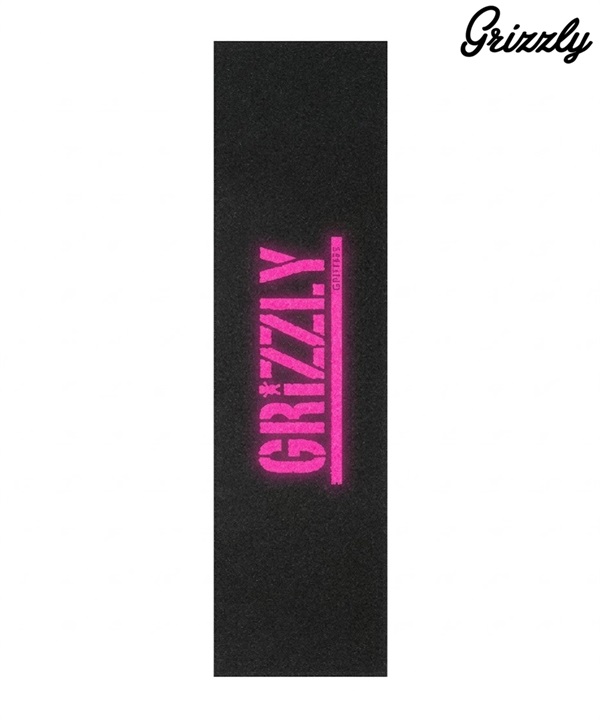 GRIZZLY グリズリー スケートボード パーツ デッキテープ NEON PINK STAMP おすすめ 人気
