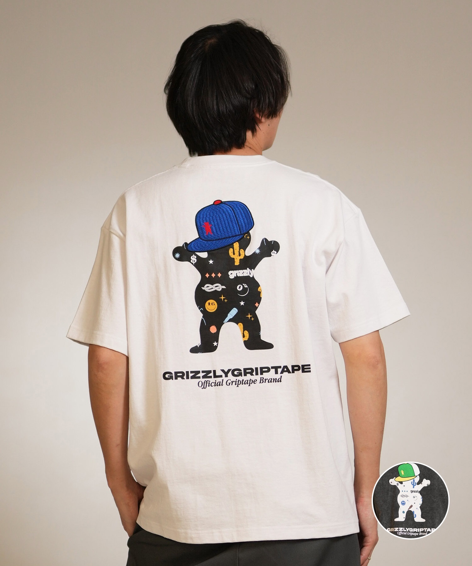 GRIZZLY グリズリー 半袖 Tシャツ メンズ バックプリント STREET STYLE