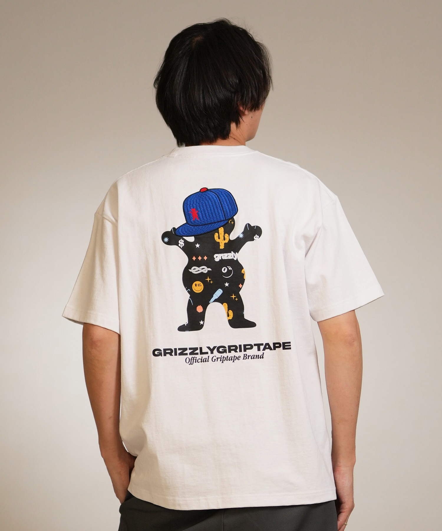 GRIZZLY グリズリー 半袖 Tシャツ メンズ バックプリント STREET STYLE