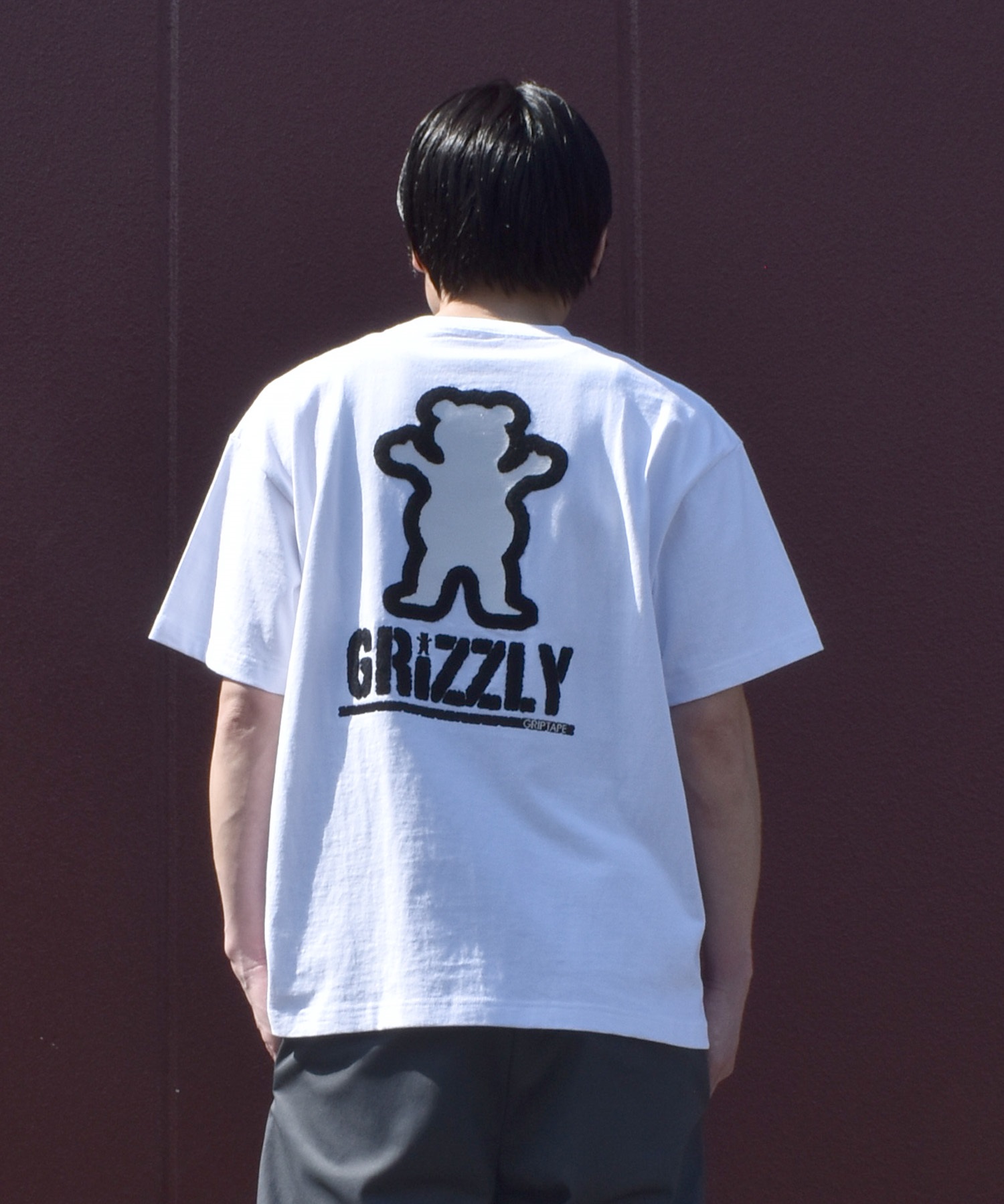 GRIZZLY グリズリー 半袖 Tシャツ メンズ バックプリント