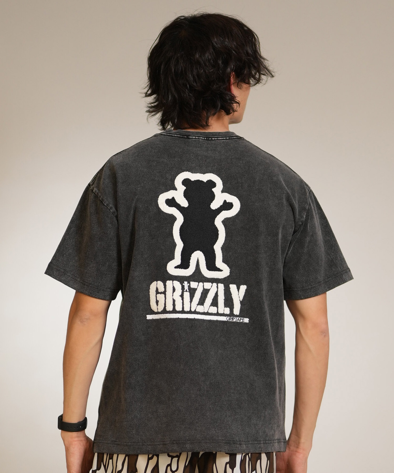 GRIZZLY グリズリー 半袖 Tシャツ メンズ バックプリント