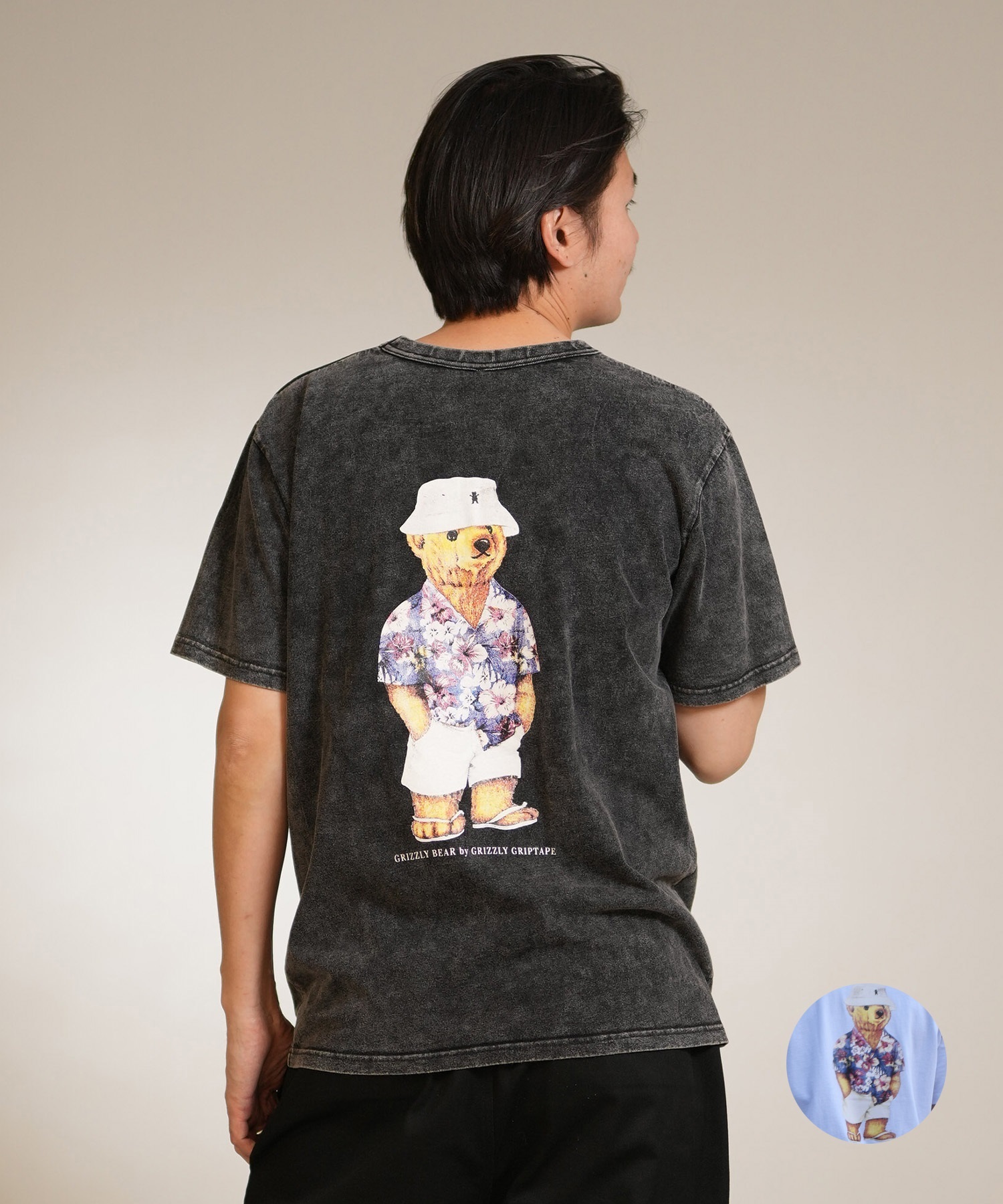GRIZZLY グリズリー 半袖 Tシャツ メンズ バックプリント HOLIADAY