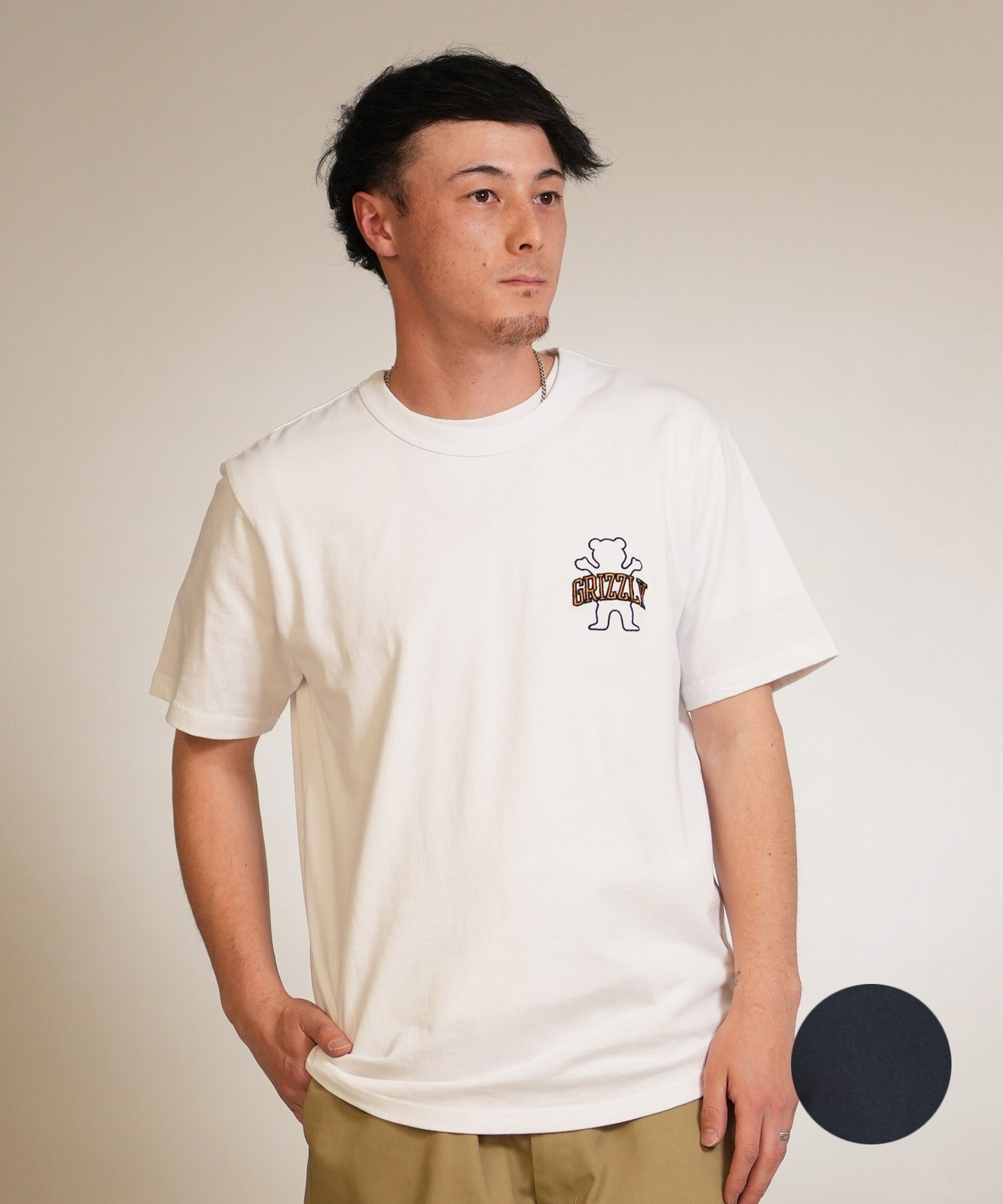 GRIZZLY グリズリー 半袖 Tシャツ メンズ シンプル ICONIC BEAR SST