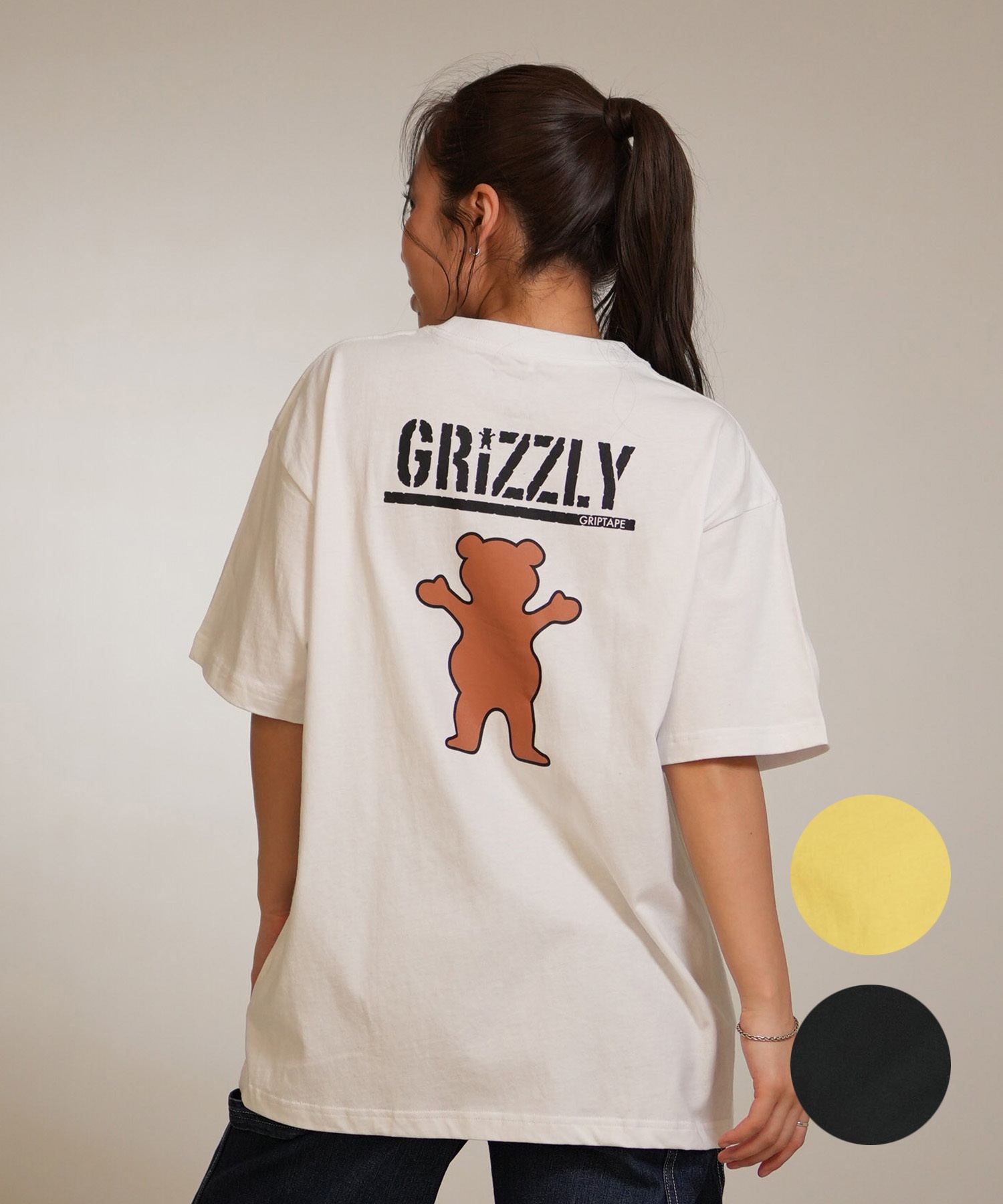 GRIZZLY グリズリー 半袖 Tシャツ レディース バックプリント CLASSIC