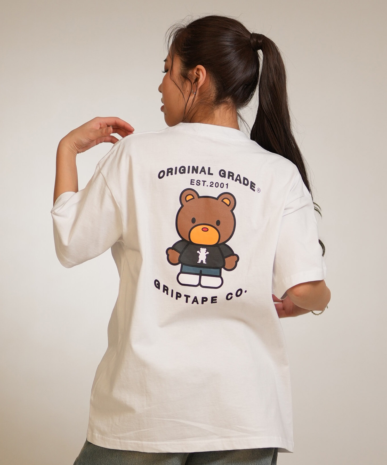 GRIZZLY グリズリー 半袖 Tシャツ レディース バックプリント PLUSHIE