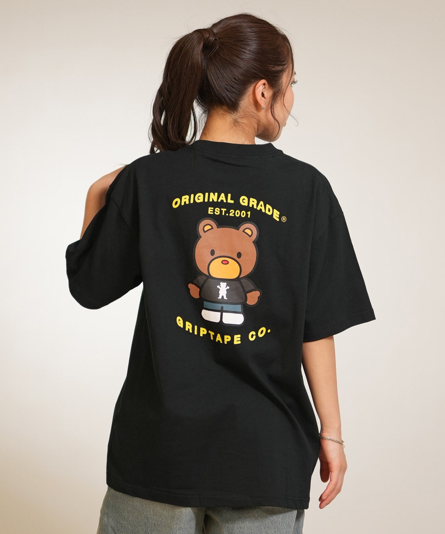 GRIZZLY グリズリー 半袖 Tシャツ レディース バックプリント PLUSHIE