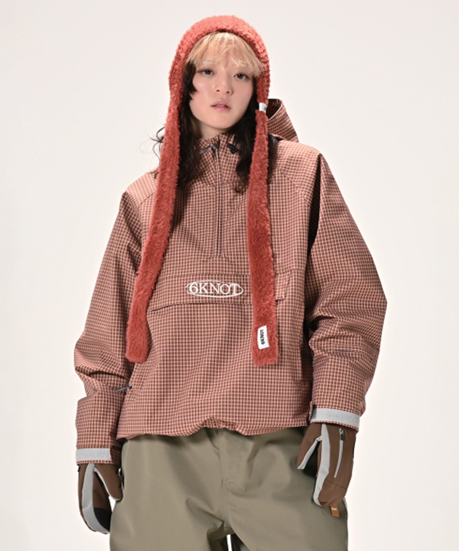 6KNOT シックスノット チェックアノラック CHECK ANORAK スノーボード