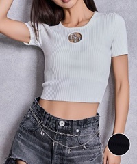 GYDA ジェイダ 半袖 Tシャツ レディース クロップド丈 ショート丈 GG