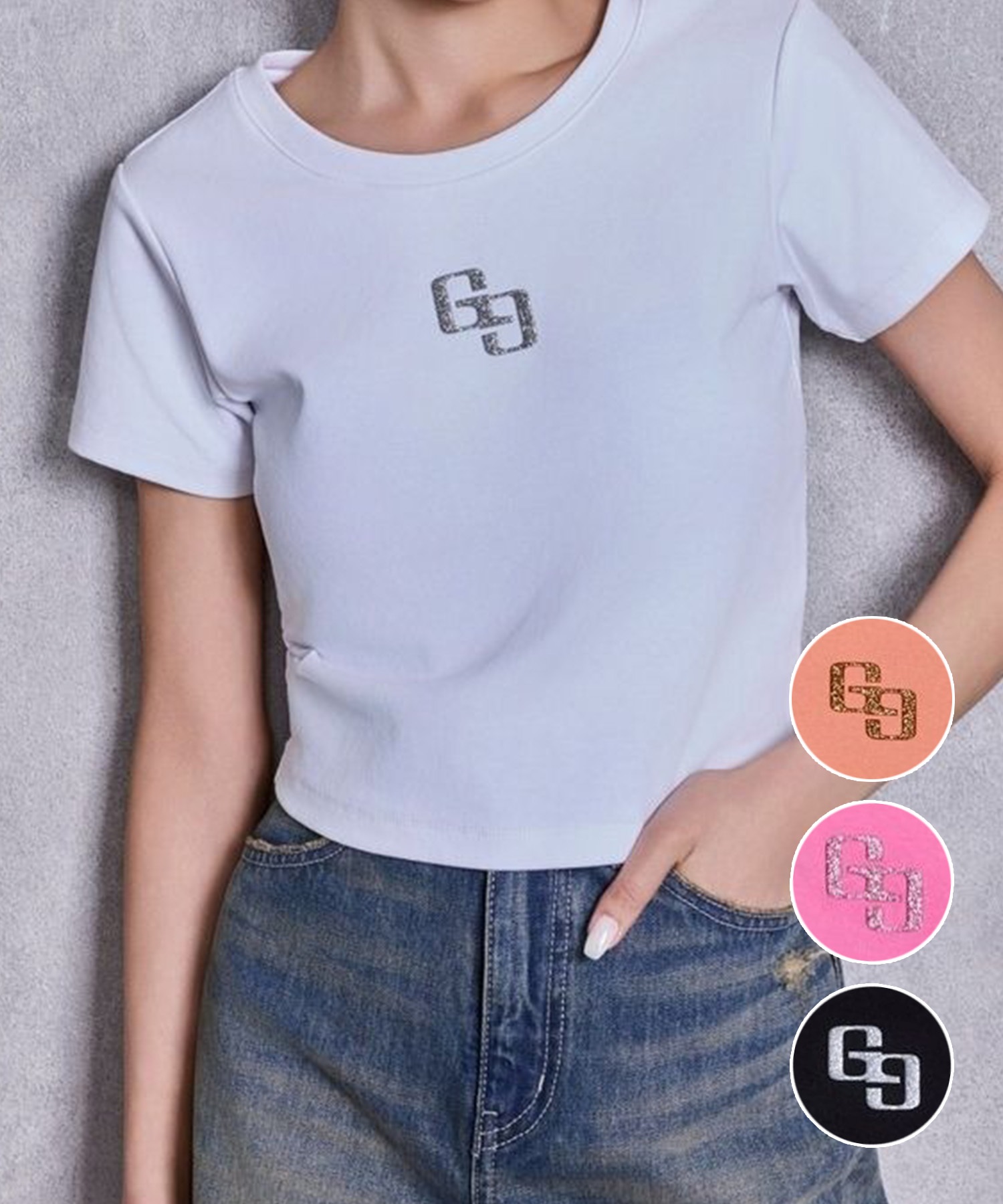 GYDA ジェイダ 半袖 Tシャツ レディース クロップド丈 ショート丈