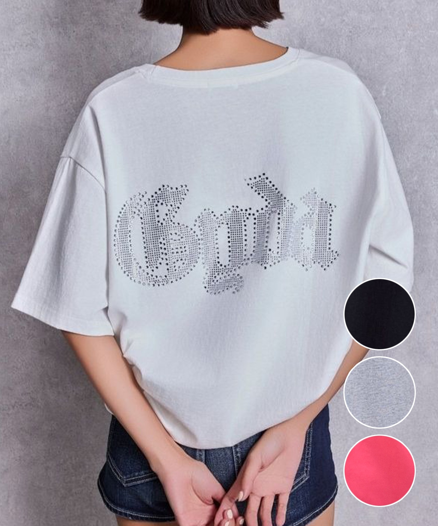 GYDA ジェイダ 半袖 Tシャツ レディース オーバーサイズ GD BACK GYDA