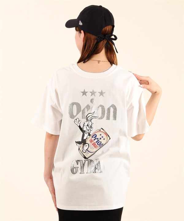 GYDA ジェイダ × ORION オリオン 半袖 Tシャツ レディース バックプリント ラメ コラボレーション 072642760101