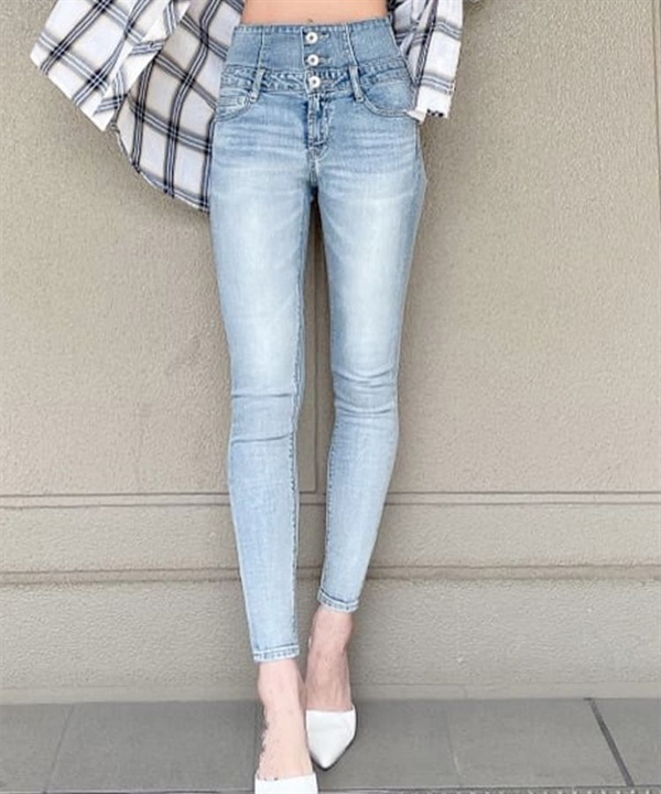 GYDA ジェイダ ロングパンツ レディース デニム パンツ Gパン ウエストクロススキニーデニムパンツ 72642418301