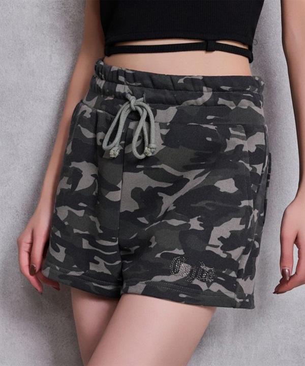 GYDA ジェイダ ショートパンツ レディース セットアップ対応 NEW ラインストーンGYDAラメショートパンツ 72610777901