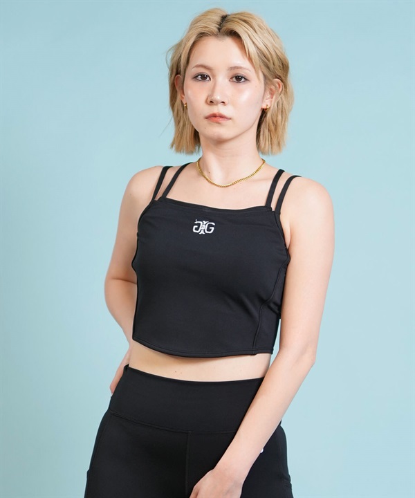 GYDA ジェイダ ブラトップ キャミソール レディース 水陸両用 レイヤード ライン ワンポイント 414510 ムラサキスポーツ限定