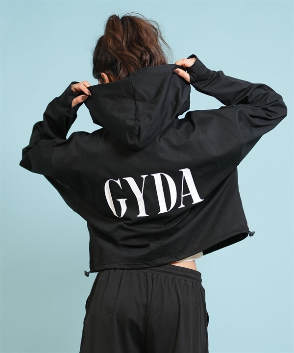 GYDA ジェイダ 水着 ラッシュガード ジップアップ パーカー レディース GYDA ロゴ バックプリント 414580 ムラサキスポーツ限定